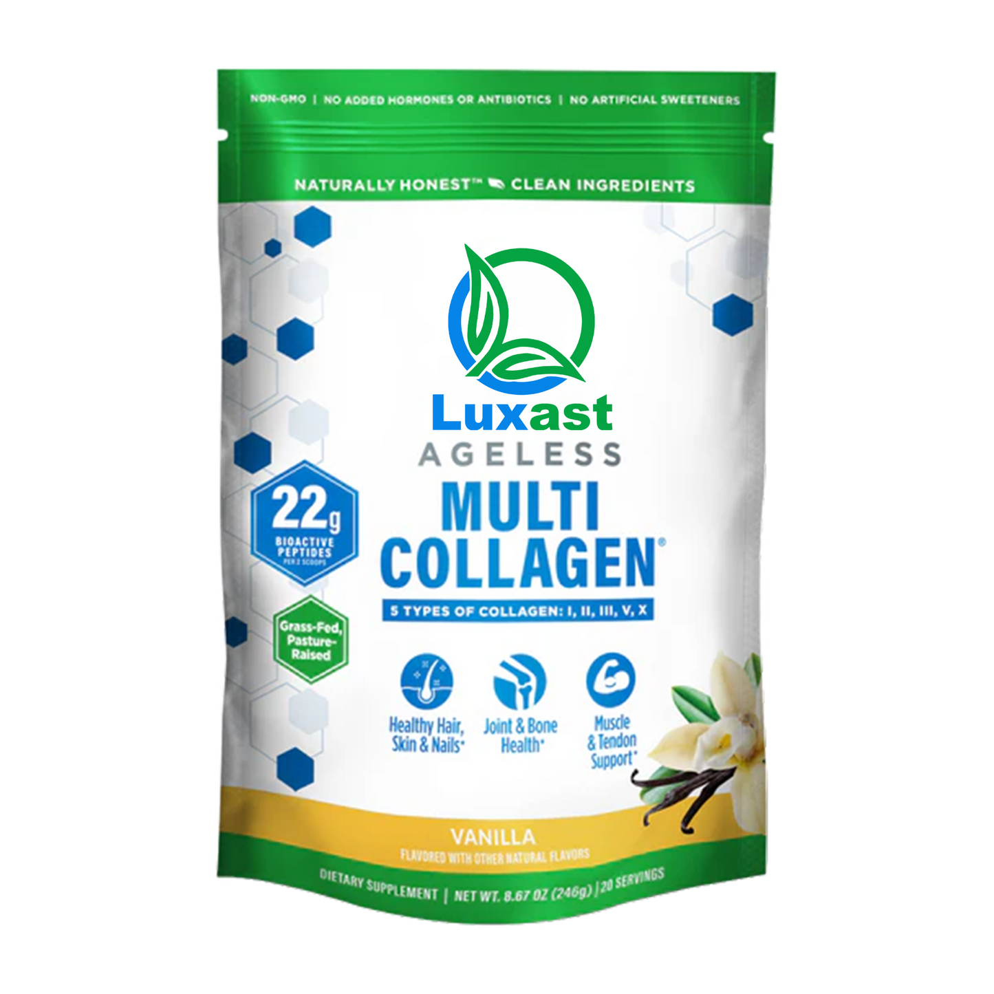 LUXAST™ AGELESS MULTI-COLLAGEN® PROTEIN POWDER