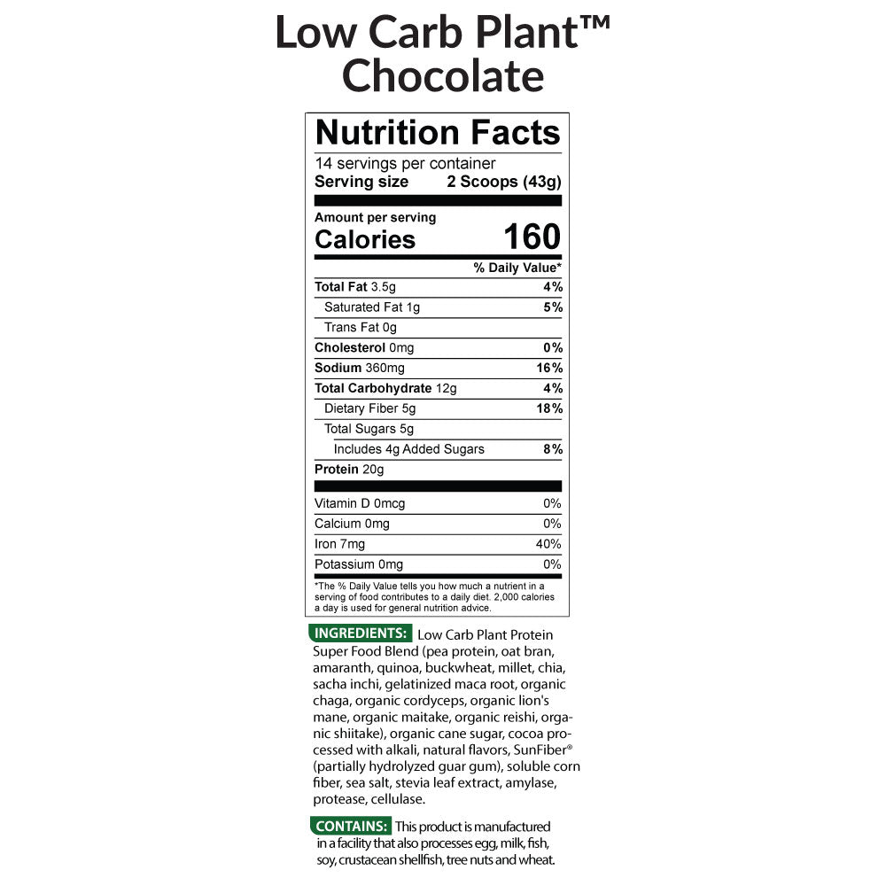 Low Carb Plant Chocolate Nutrition Facts||aria-describedby="text-alternative-lcplant-choc-suppfacts"