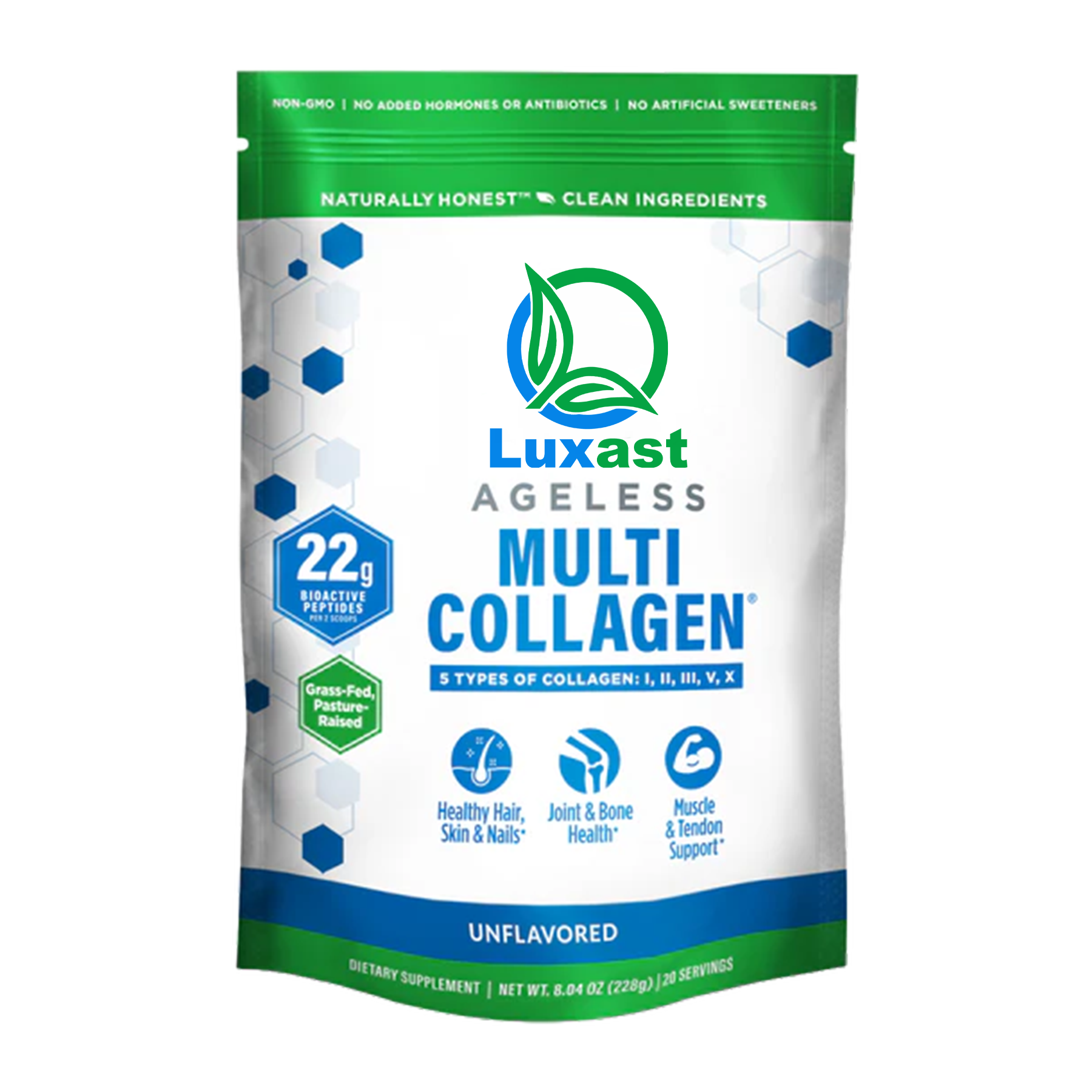LUXAST™ AGELESS MULTI-COLLAGEN® PROTEIN POWDER