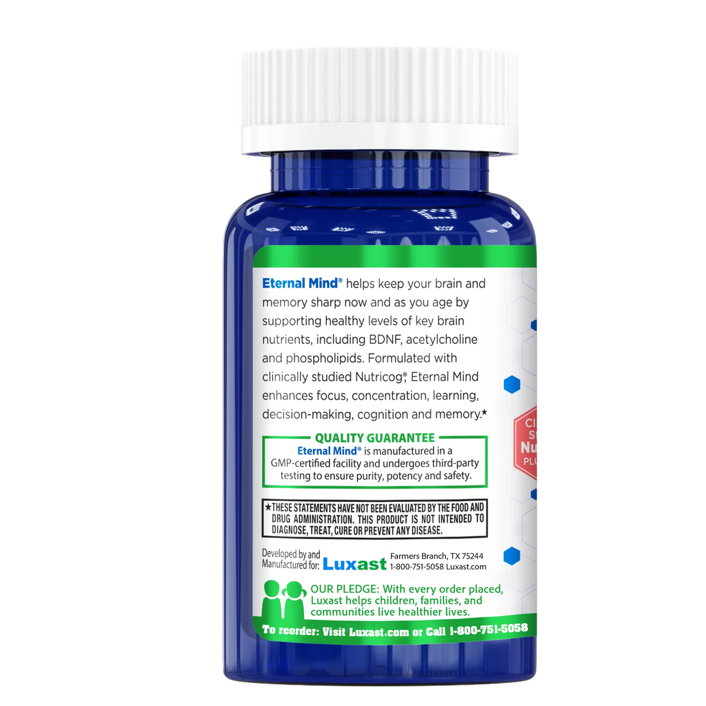 LUXAST™ ETERNAL MIND® Brain Health Supplement for Longevity and Cognition