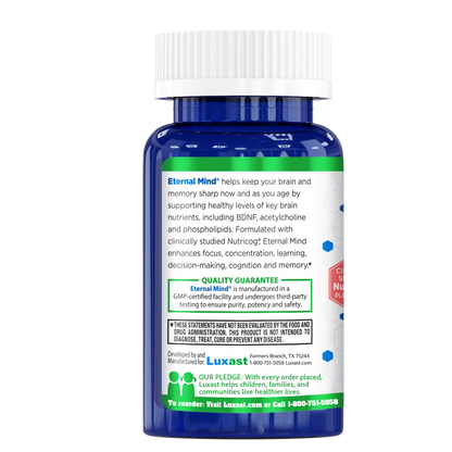 ETERNAL MIND® Brain Health Supplement for Longevity and Cognition