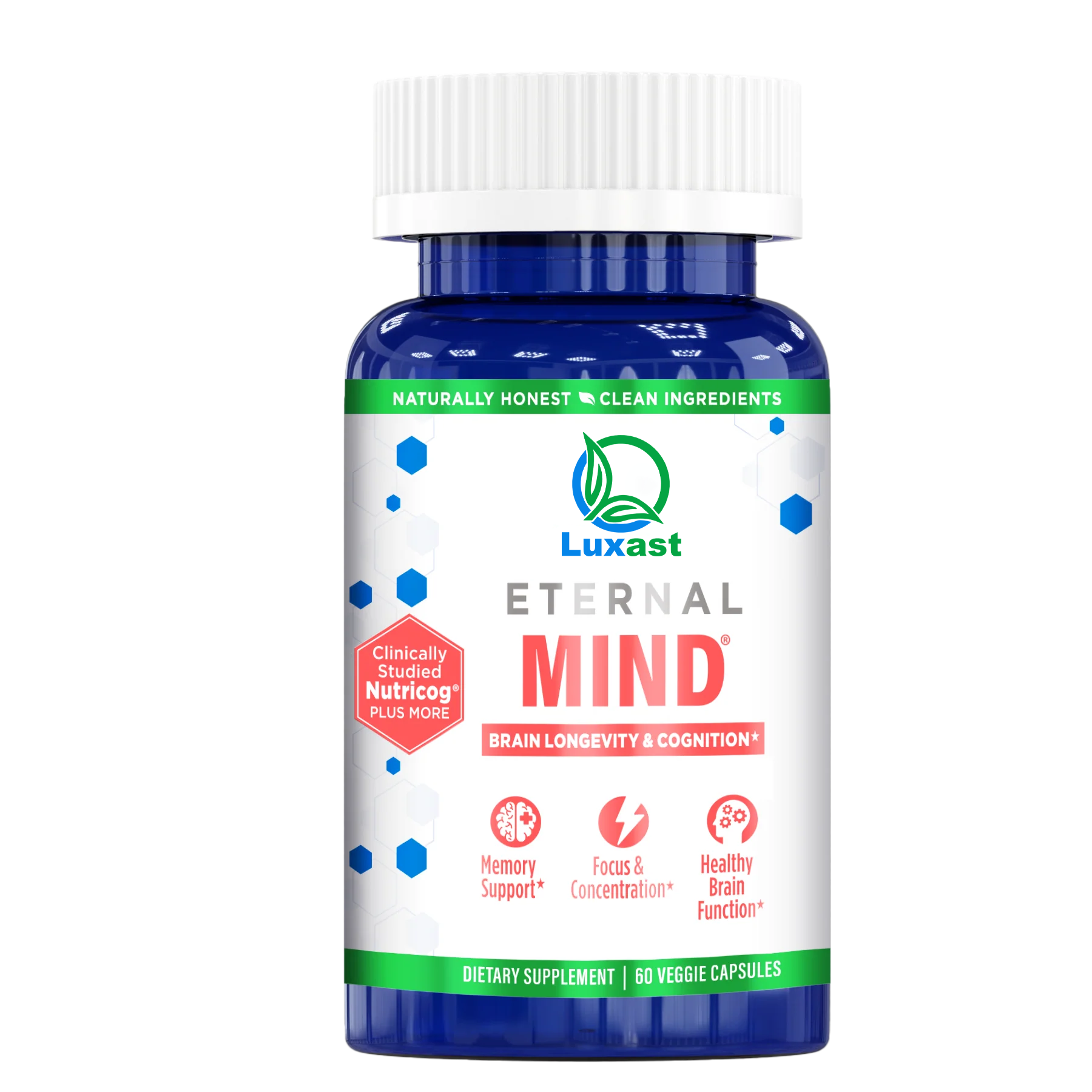 LUXAST™ ETERNAL MIND® Brain Health Supplement for Longevity and Cognition