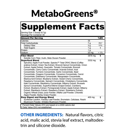 MetaboGreens® — Great-Tasting  Super Greens Powder